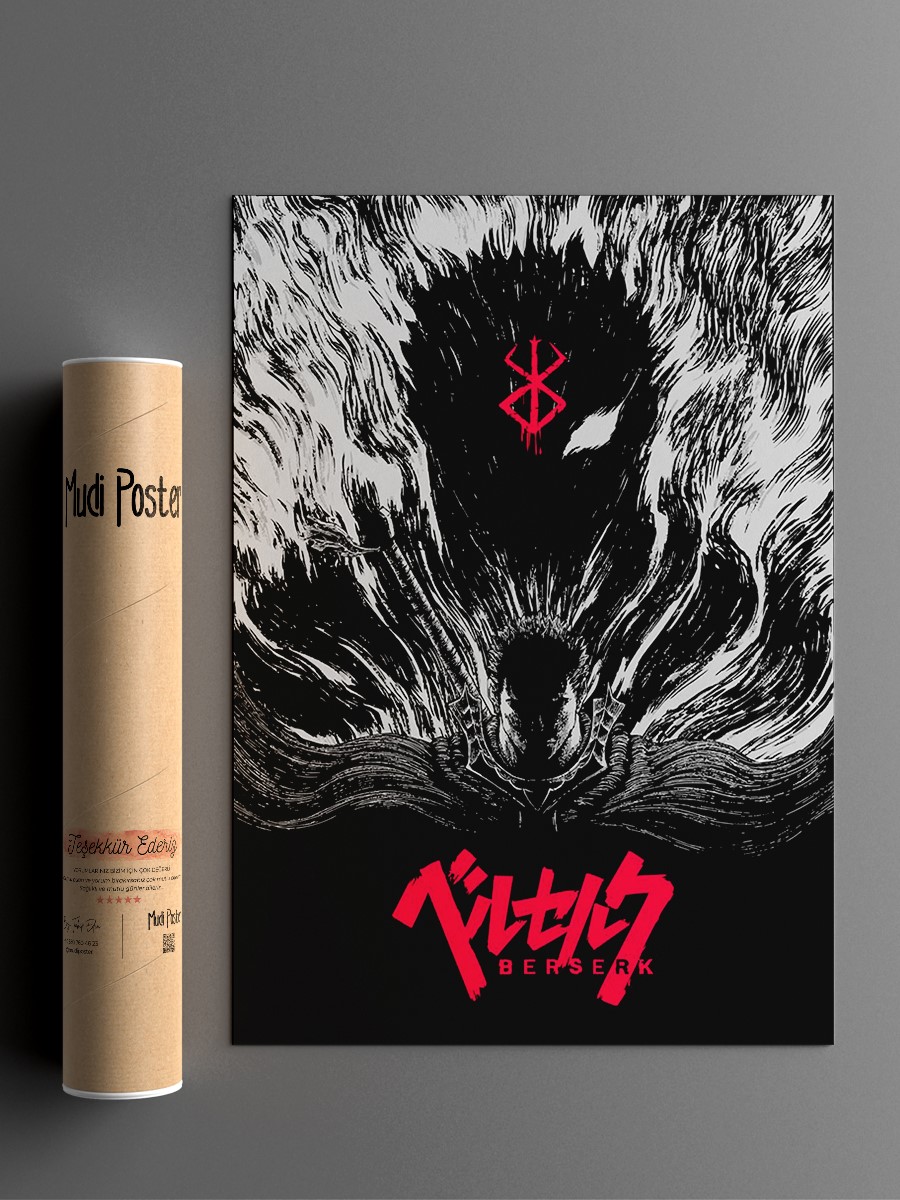 Berserk  Anime Poster Çerçevesiz Yüksek Kalite Anime Duvar Poster