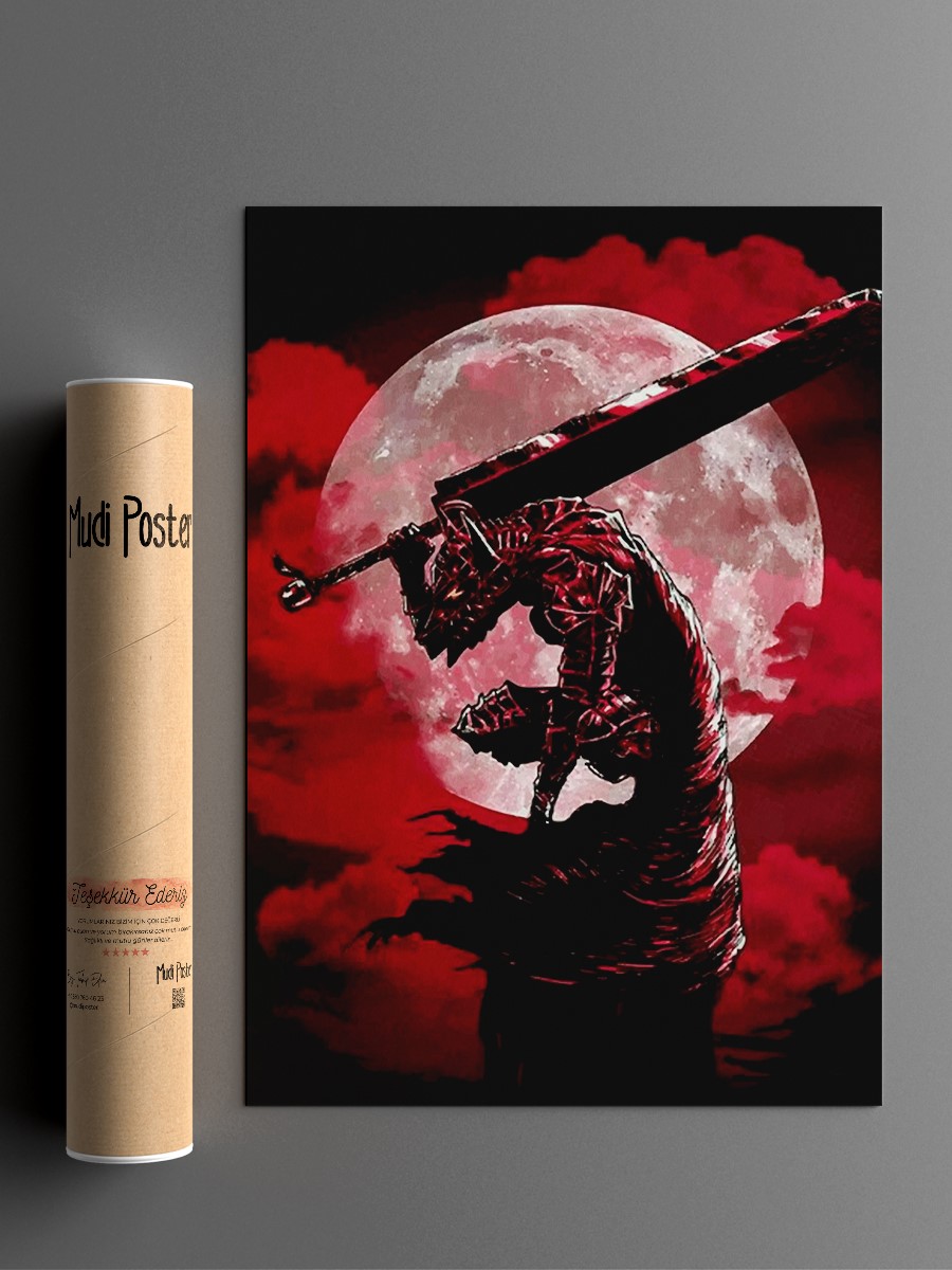 Berserk Anime Poster Çerçevesiz Yüksek Kalite Anime Duvar Poster