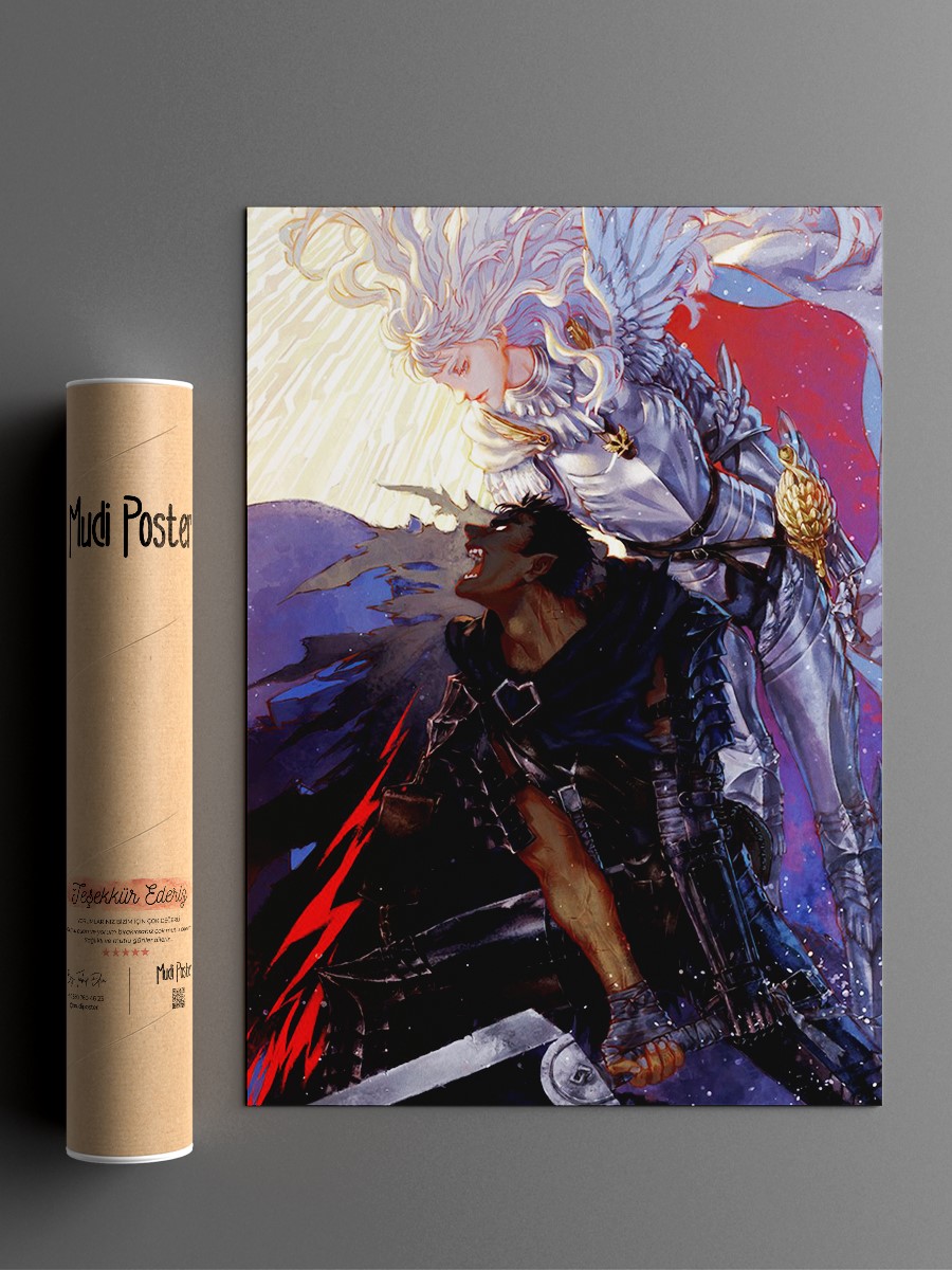 berserk Anime Poster Çerçevesiz Yüksek Kalite Anime Duvar Poster