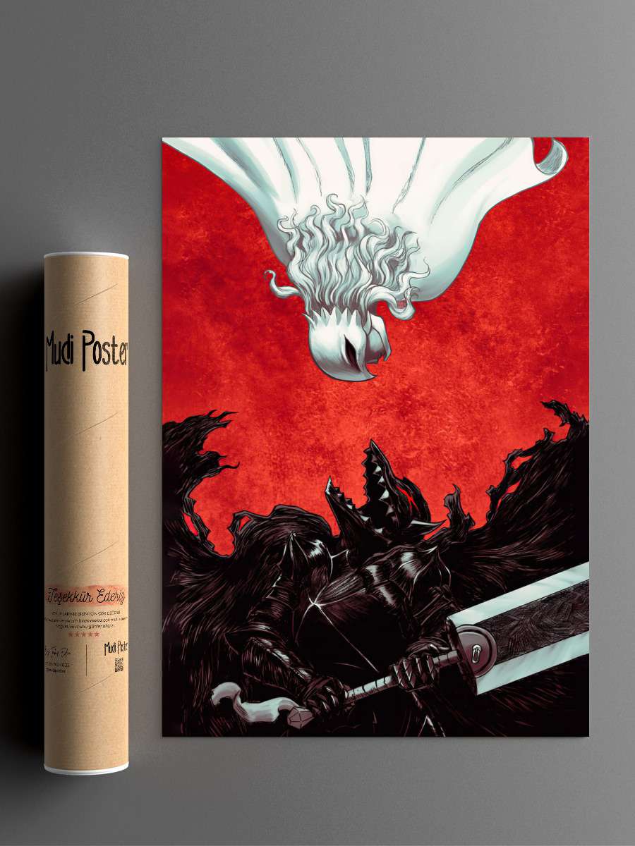 BERSERK Anime Poster Çerçevesiz Yüksek Kalite Anime Duvar Poster