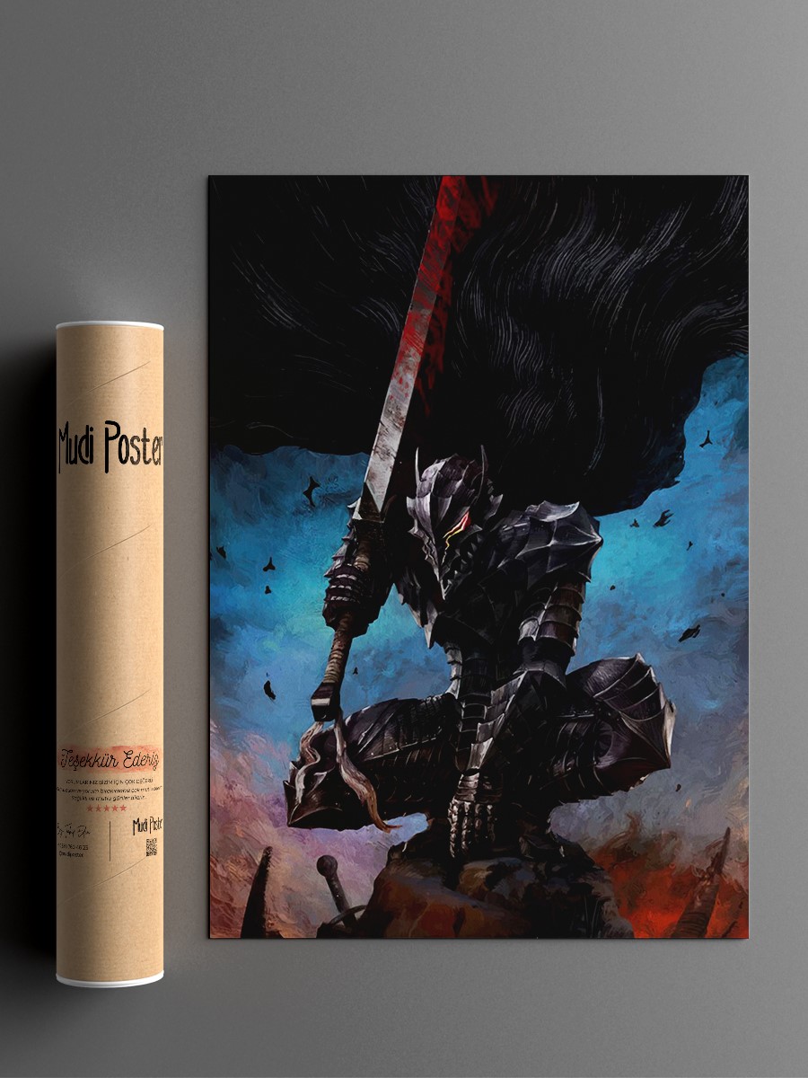 Berserk Anime Poster Çerçevesiz Yüksek Kalite Anime Duvar Poster