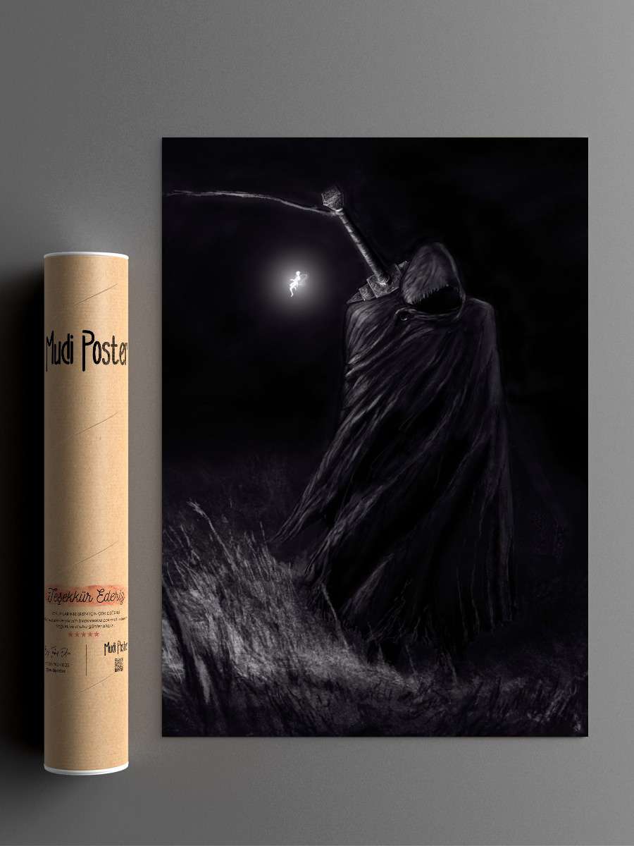 berserk Anime Poster Çerçevesiz Yüksek Kalite Anime Duvar Poster