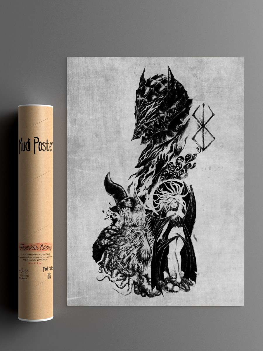 berserk sign of slave Anime Poster Çerçevesiz Yüksek Kalite Anime Duvar Poster