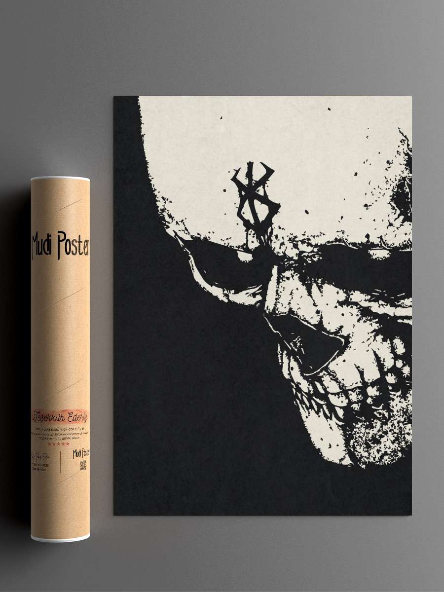 Berserk Skull Knight Anime Poster Çerçevesiz Yüksek Kalite Anime Duvar Poster
