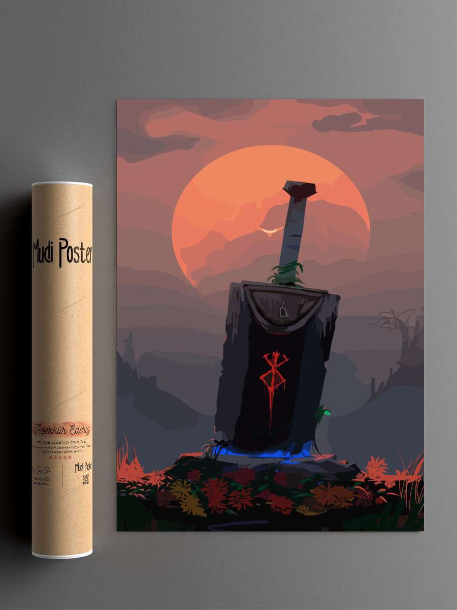 Beserk Anime Poster Çerçevesiz Yüksek Kalite Anime Duvar Poster