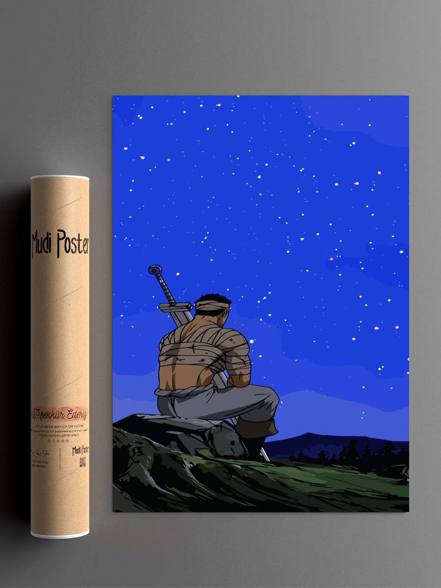 Beserk Anime Poster Çerçevesiz Yüksek Kalite Anime Duvar Poster