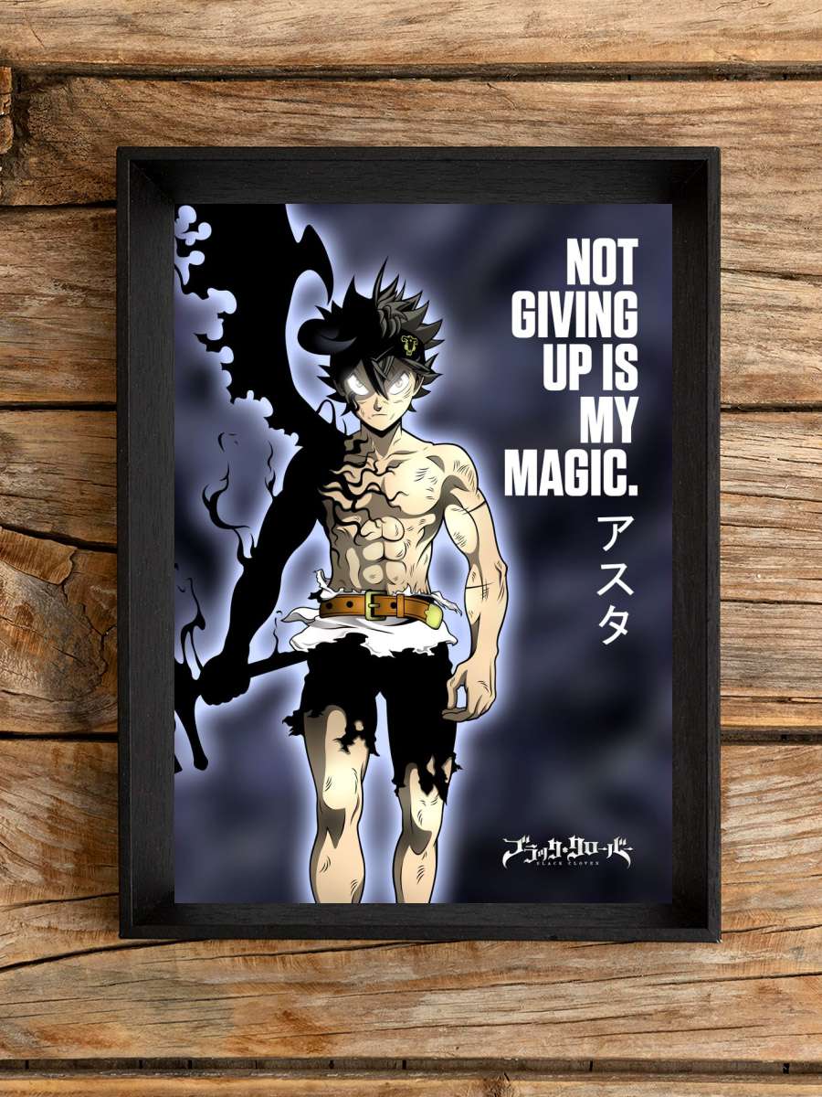 Best Anime Quotes Asta Anime Poster Çerçevesiz Yüksek Kalite Anime Duvar Poster