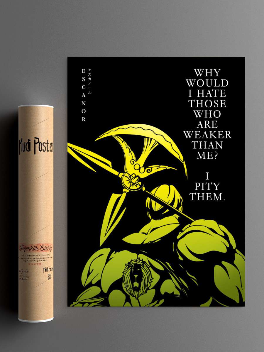 Best Anime Quotes Strong Anime Poster Çerçevesiz Yüksek Kalite Anime Duvar Poster