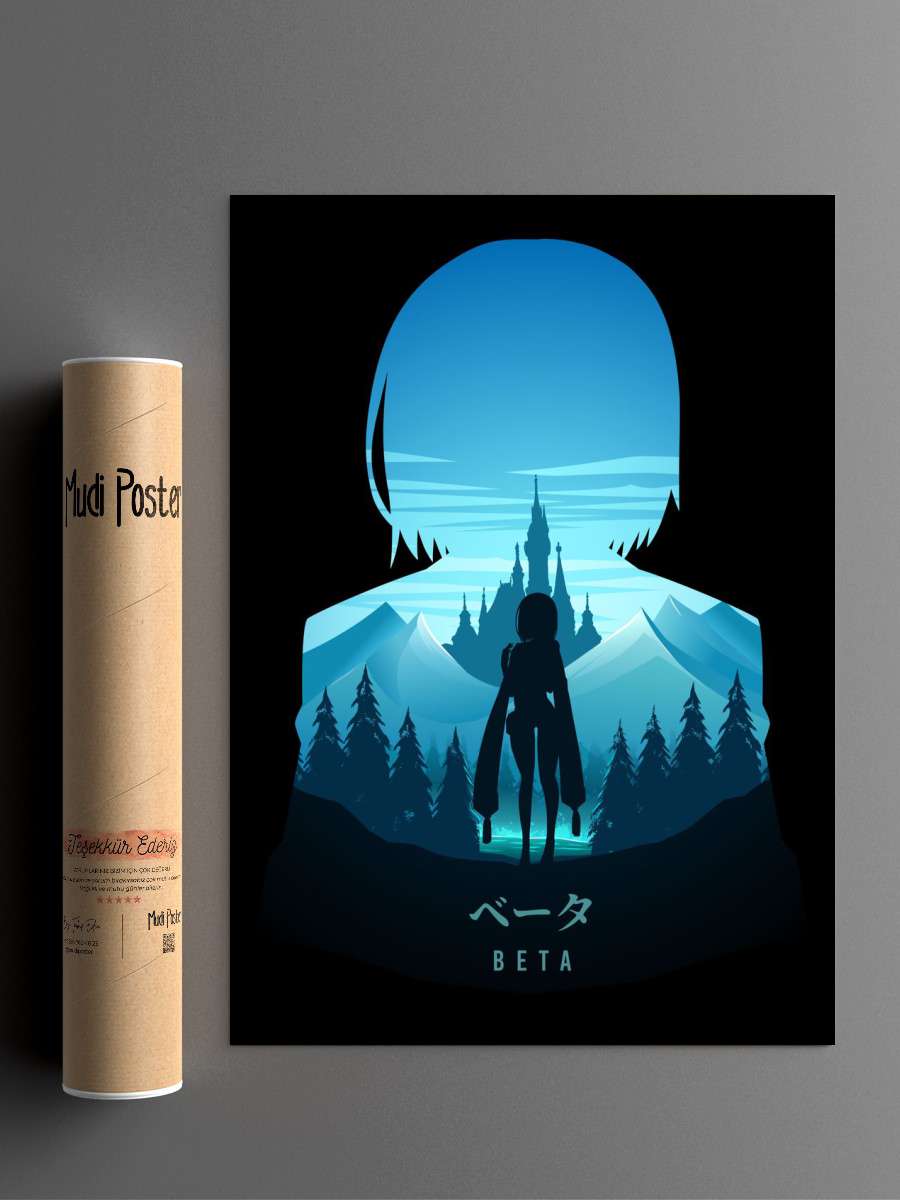 Beta Shadow Garden Anime Poster Çerçevesiz Yüksek Kalite Anime Duvar Poster