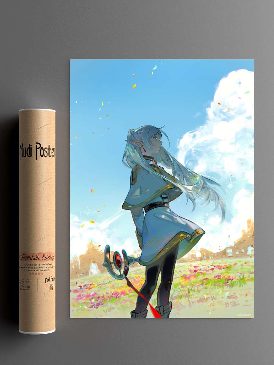 Beyond Journey End Frieren Anime Poster Çerçevesiz Yüksek Kalite Anime Duvar Poster