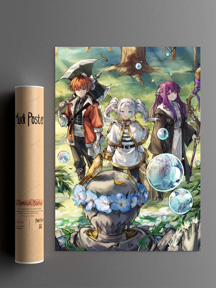 Beyond Journey End Frieren Anime Poster Çerçevesiz Yüksek Kalite Anime Duvar Poster
