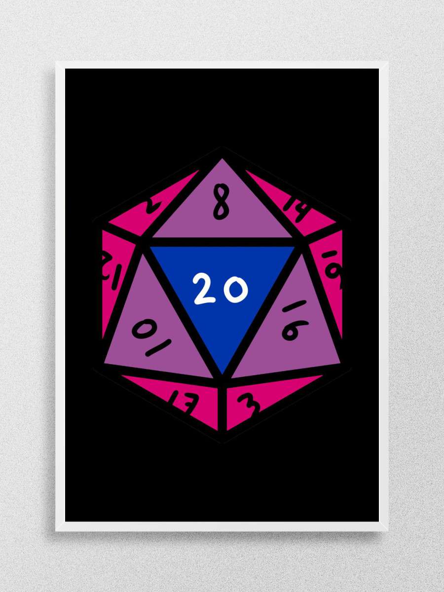 Bisexual D20 Dice Anime Poster Çerçevesiz Yüksek Kalite Anime Duvar Poster