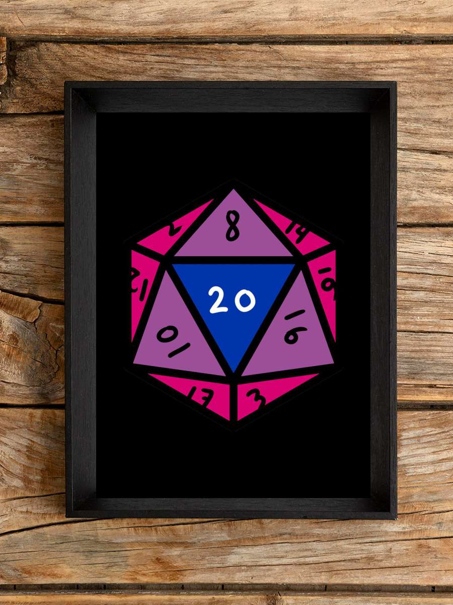 Bisexual D20 Dice Anime Poster Çerçevesiz Yüksek Kalite Anime Duvar Poster