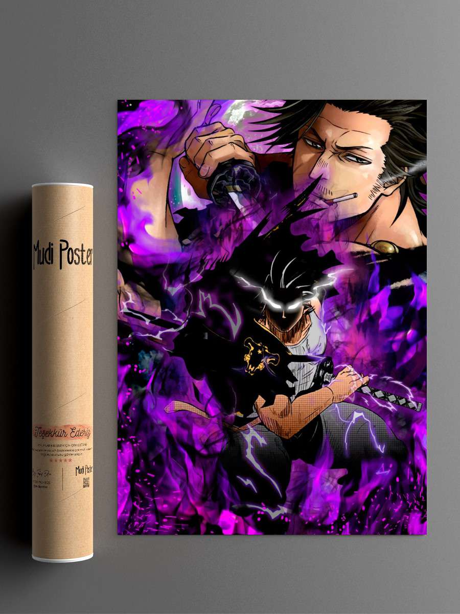 Black Clover Anime Poster Çerçevesiz Yüksek Kalite Anime Duvar Poster