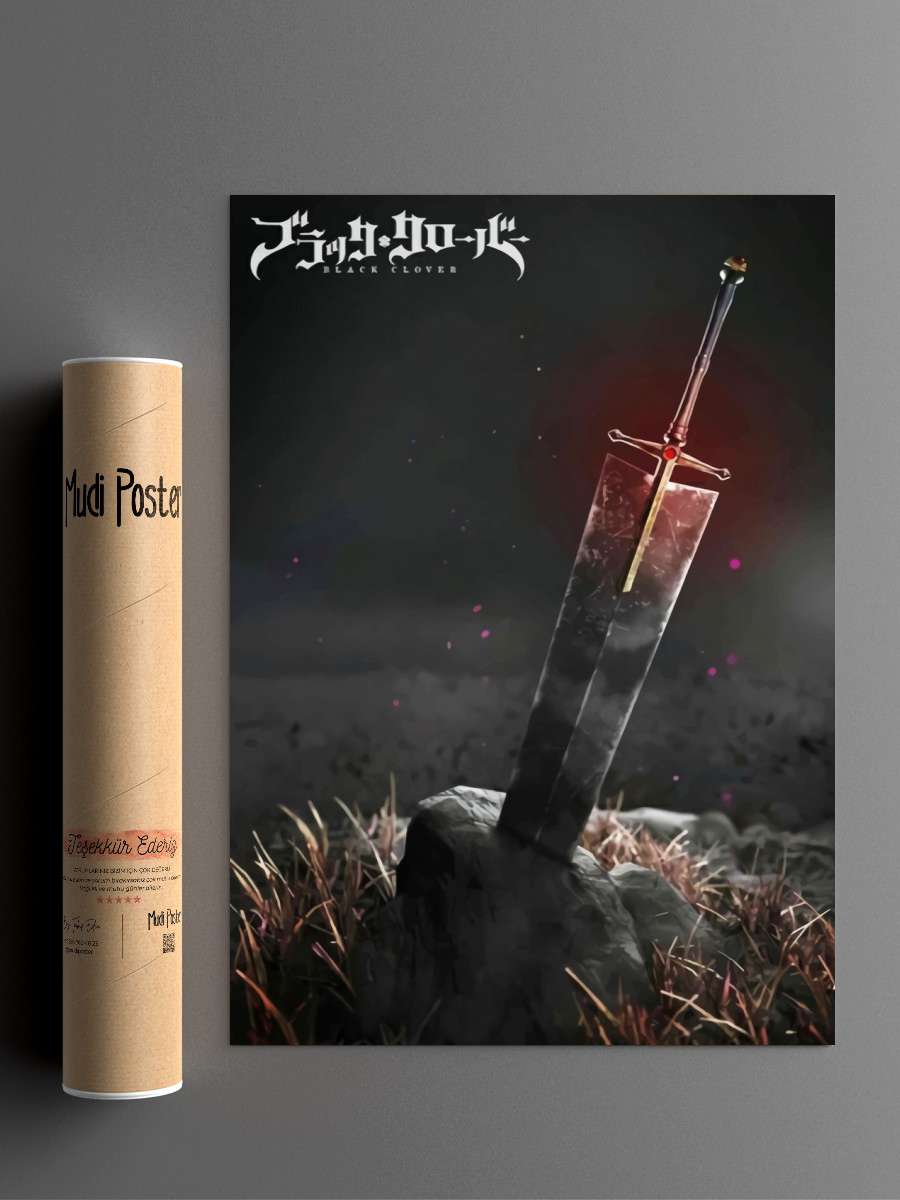 Black Clover Anime Poster Çerçevesiz Yüksek Kalite Anime Duvar Poster