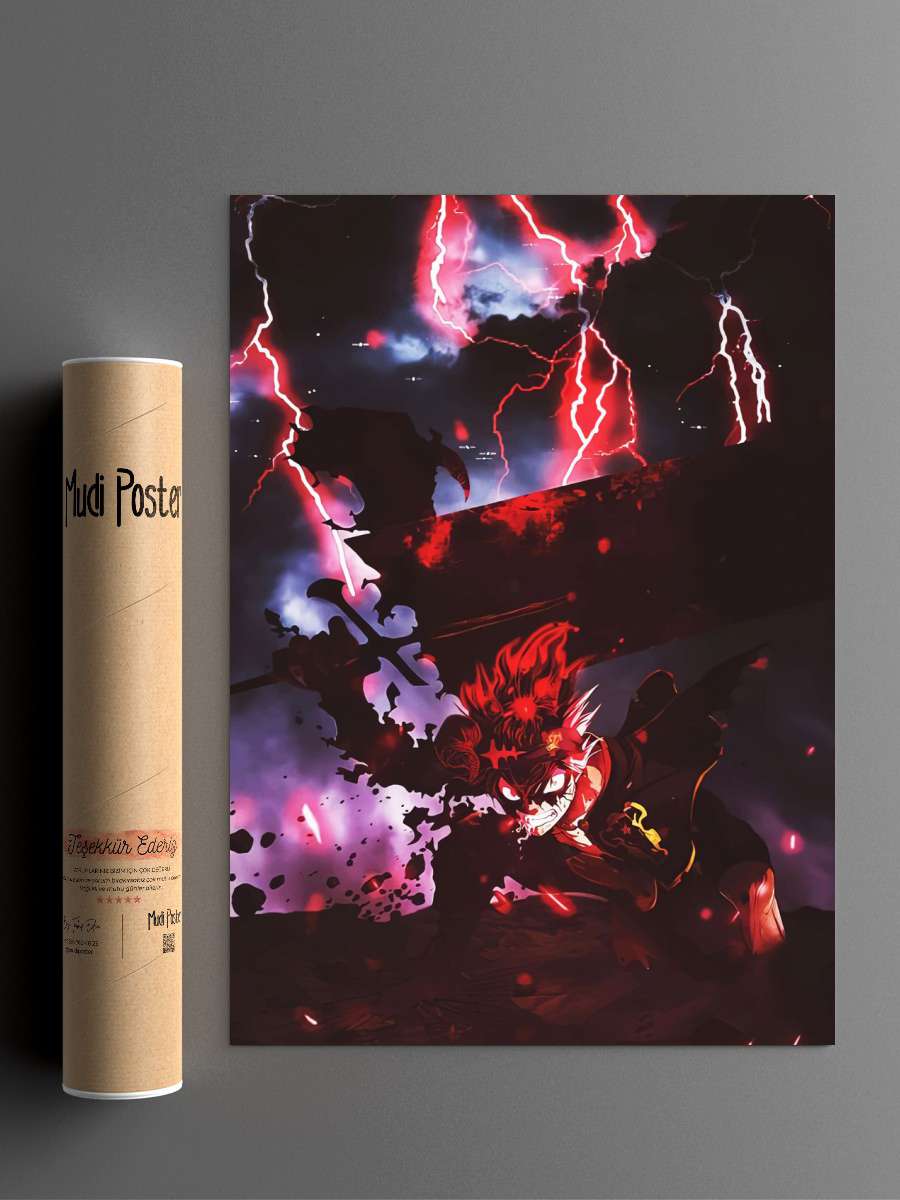 Black Clover Anime Poster Çerçevesiz Yüksek Kalite Anime Duvar Poster