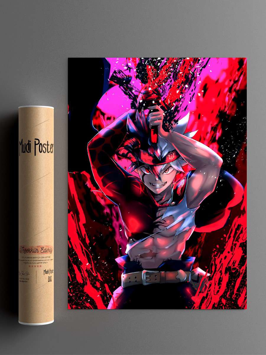 Black Clover Anime Poster Çerçevesiz Yüksek Kalite Anime Duvar Poster