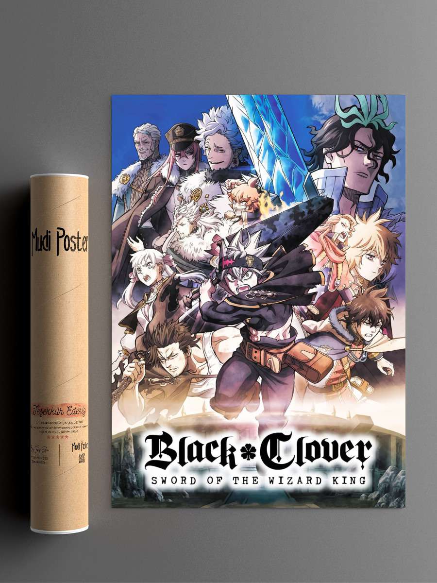 Black Clover Anime Poster Çerçevesiz Yüksek Kalite Anime Duvar Poster