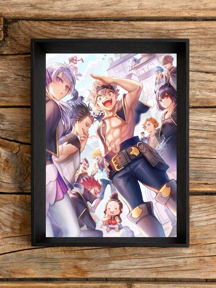 black clover Anime Poster Çerçevesiz Yüksek Kalite Anime Duvar Poster
