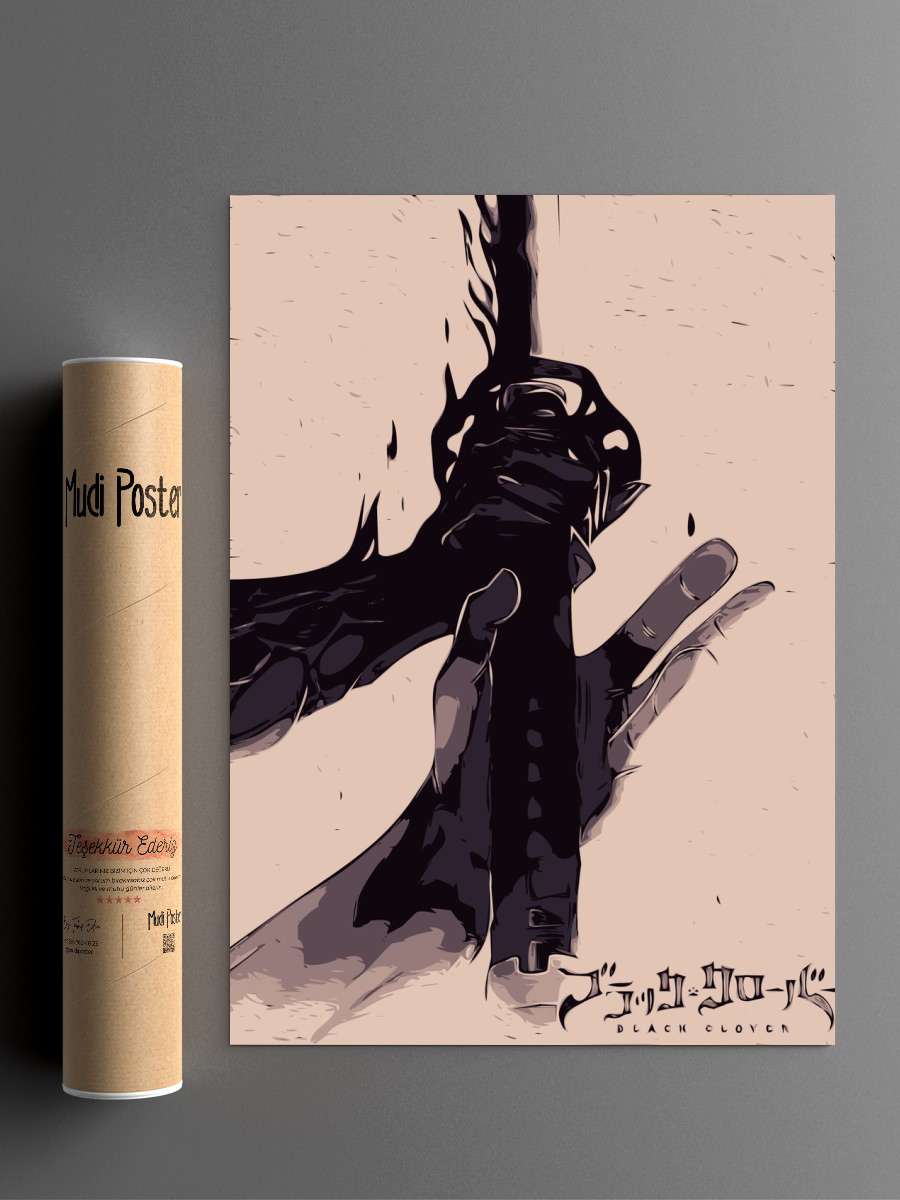 Black clover Anime Poster Çerçevesiz Yüksek Kalite Anime Duvar Poster