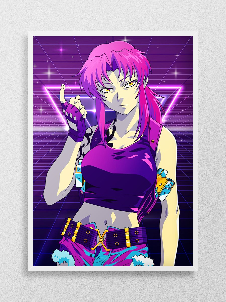 black lagoon anime revy Anime Poster Çerçevesiz Yüksek Kalite Anime Duvar Poster