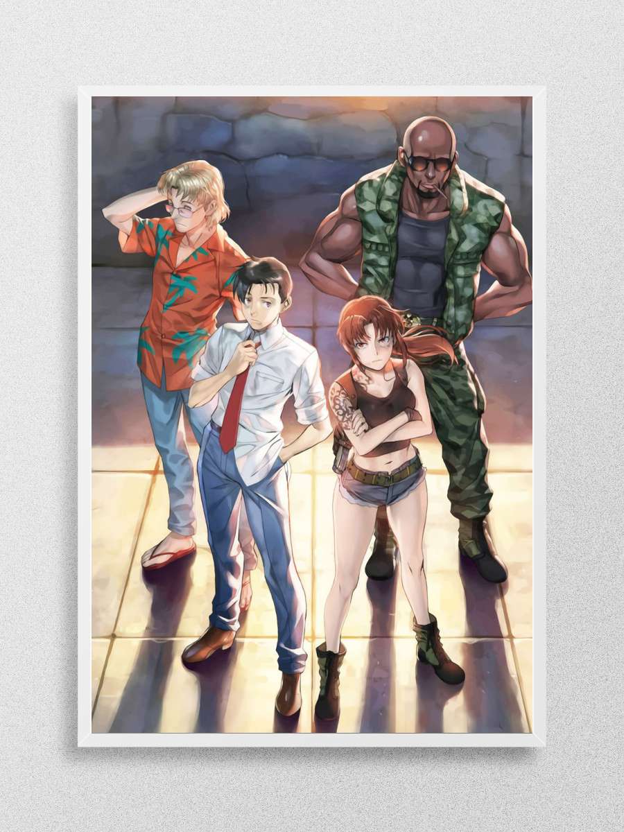 Black Lagoon Anime Poster Çerçevesiz Yüksek Kalite Anime Duvar Poster