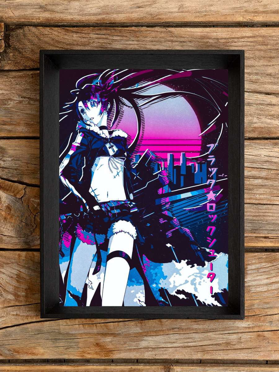 Black Rock Shooter Anime Poster Çerçevesiz Yüksek Kalite Anime Duvar Poster