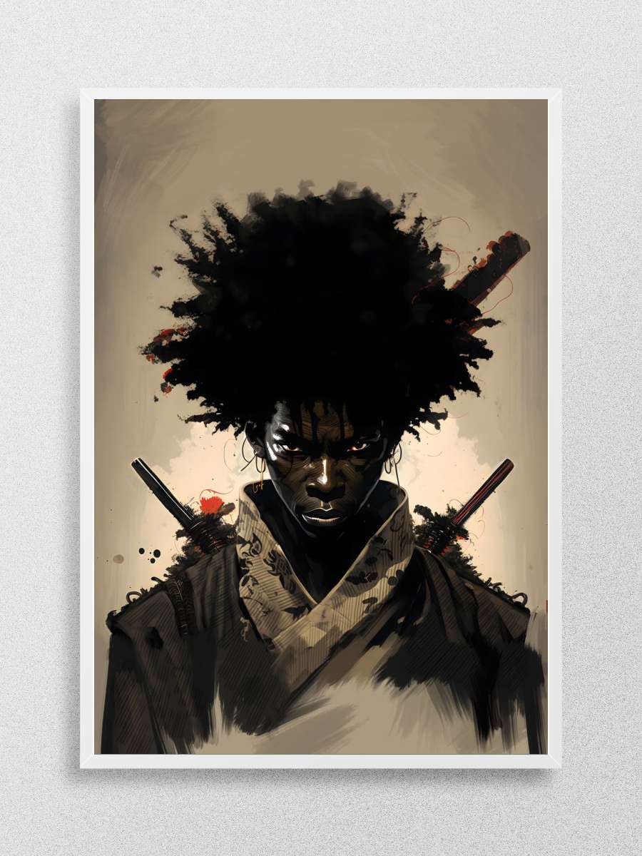 Black Samurai Anime Poster Çerçevesiz Yüksek Kalite Anime Duvar Poster