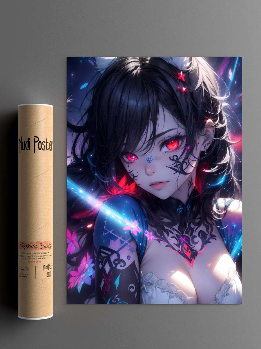 Black Sorcerer Anime Poster Çerçevesiz Yüksek Kalite Anime Duvar Poster