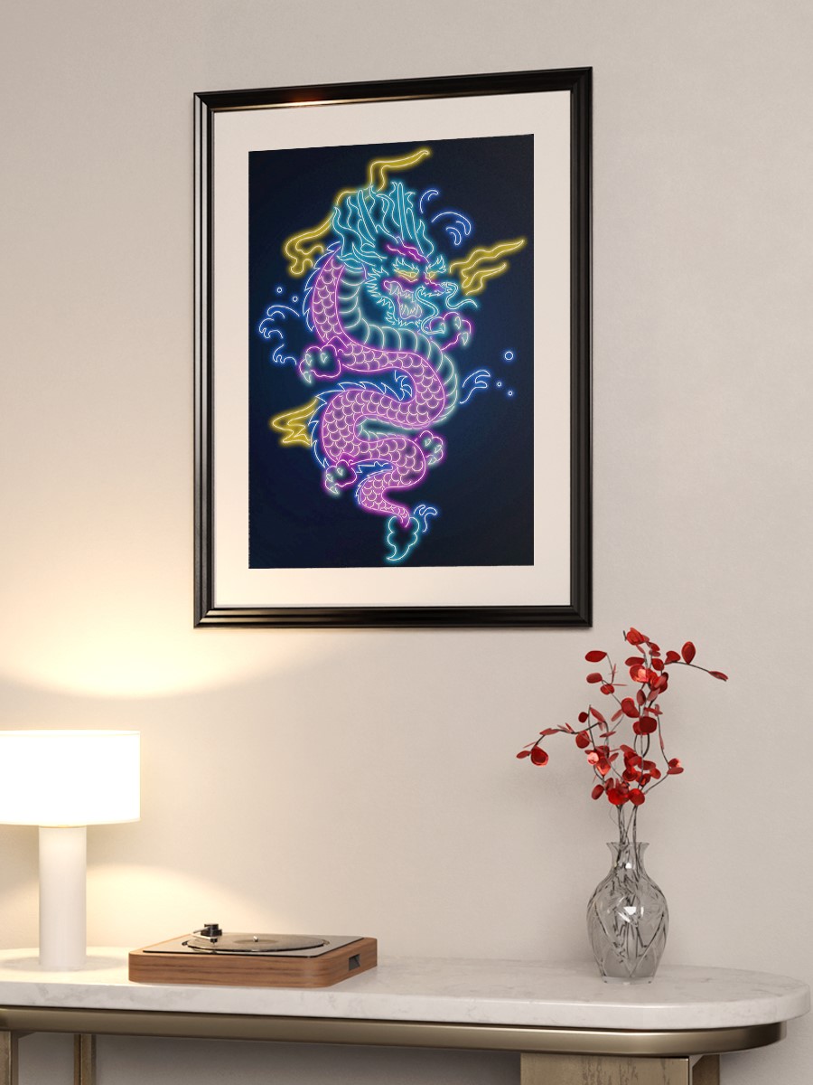 Blue Dragon Anime Poster Çerçevesiz Yüksek Kalite Anime Duvar Poster