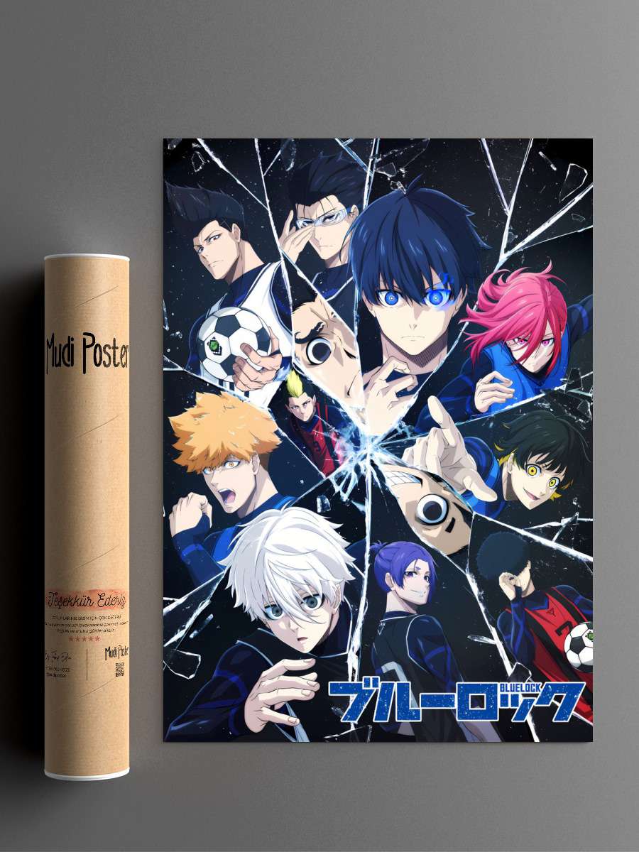 Blue Lock Anime Football Anime Poster Çerçevesiz Yüksek Kalite Anime Duvar Poster