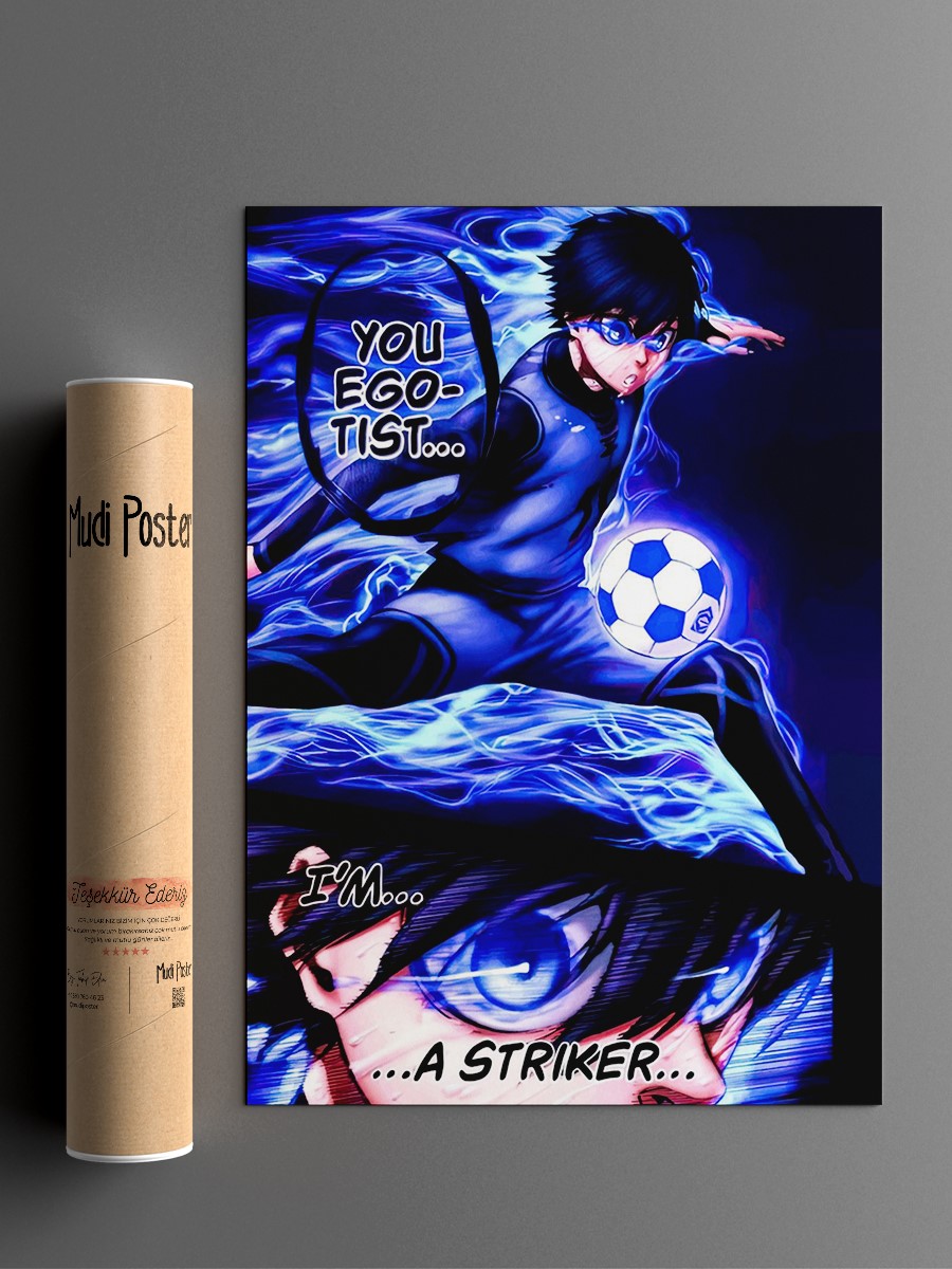 Blue Lock Anime Poster Çerçevesiz Yüksek Kalite Anime Duvar Poster