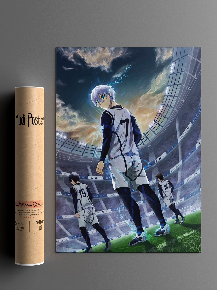 Blue Lock Anime Poster Çerçevesiz Yüksek Kalite Anime Duvar Poster