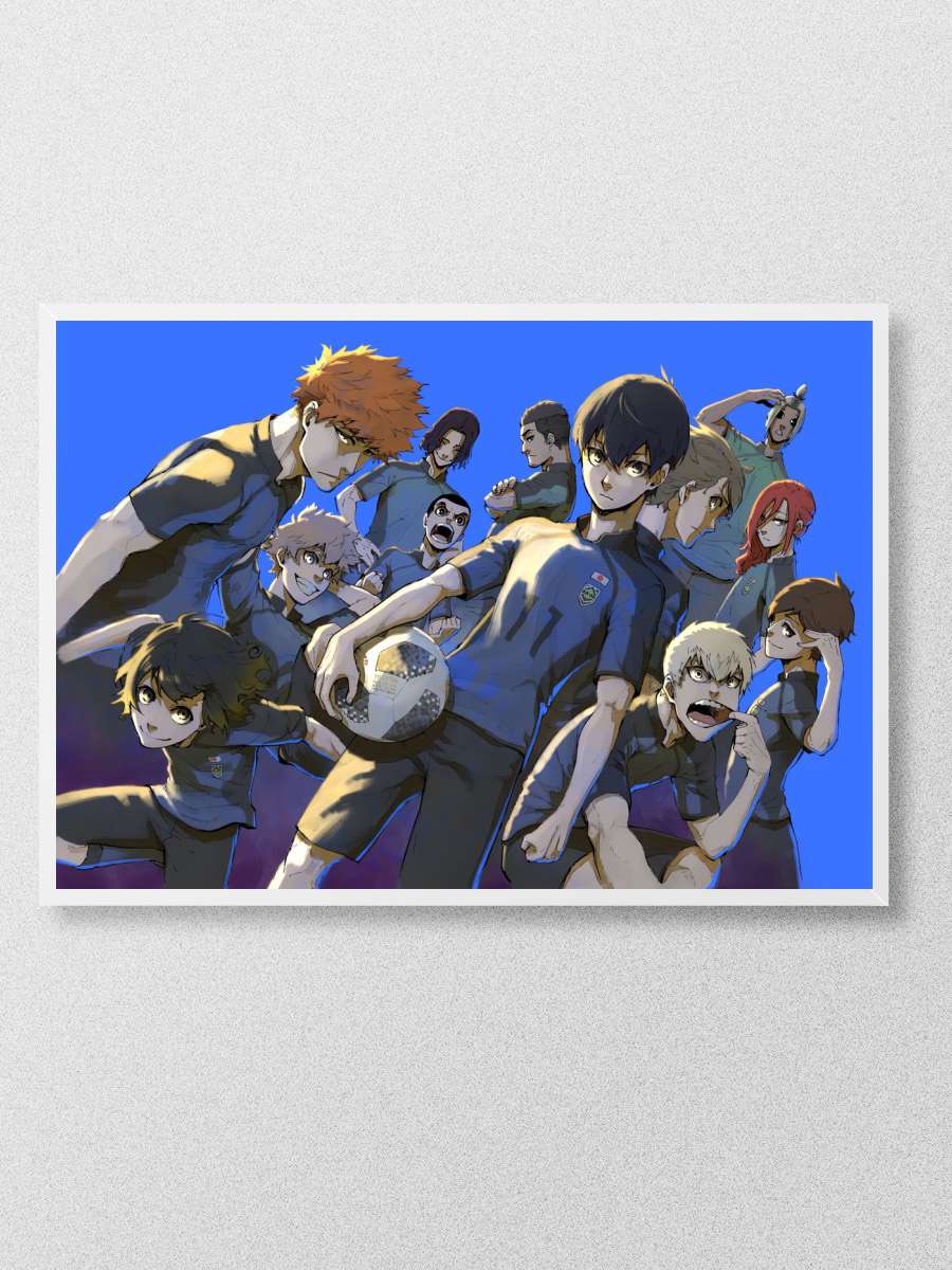blue lock Anime Poster Çerçevesiz Yüksek Kalite Anime Duvar Poster