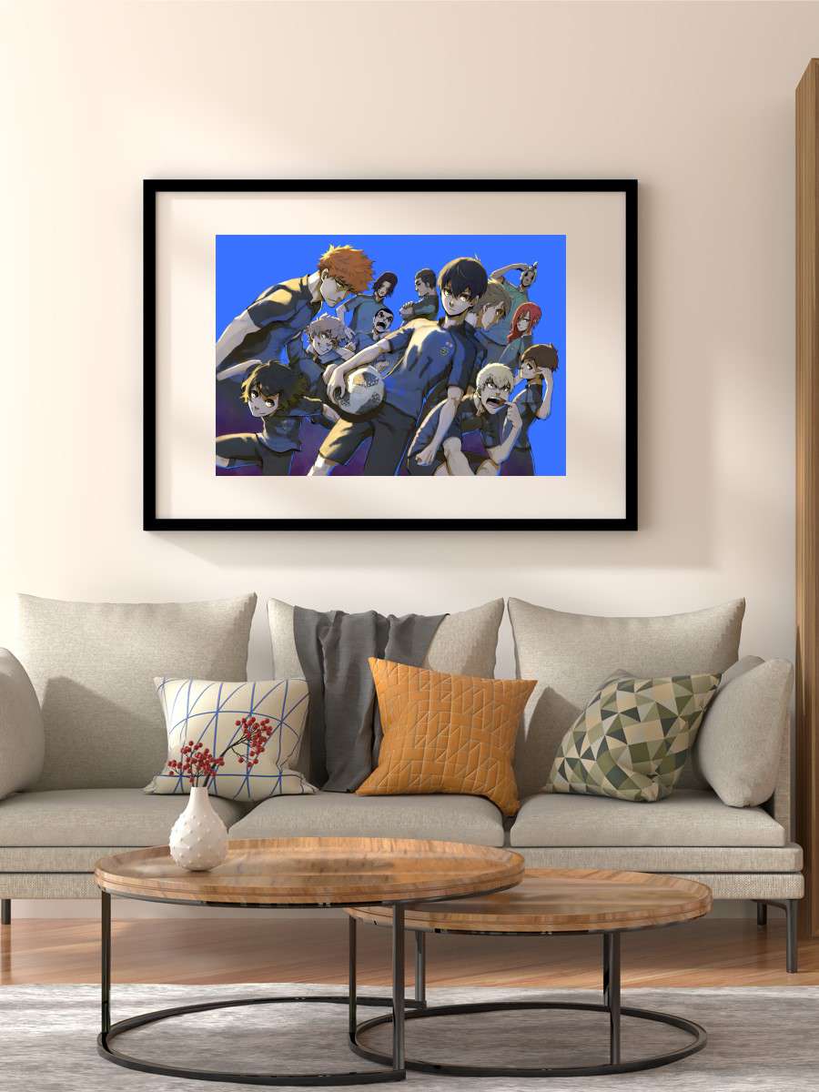 blue lock Anime Poster Çerçevesiz Yüksek Kalite Anime Duvar Poster