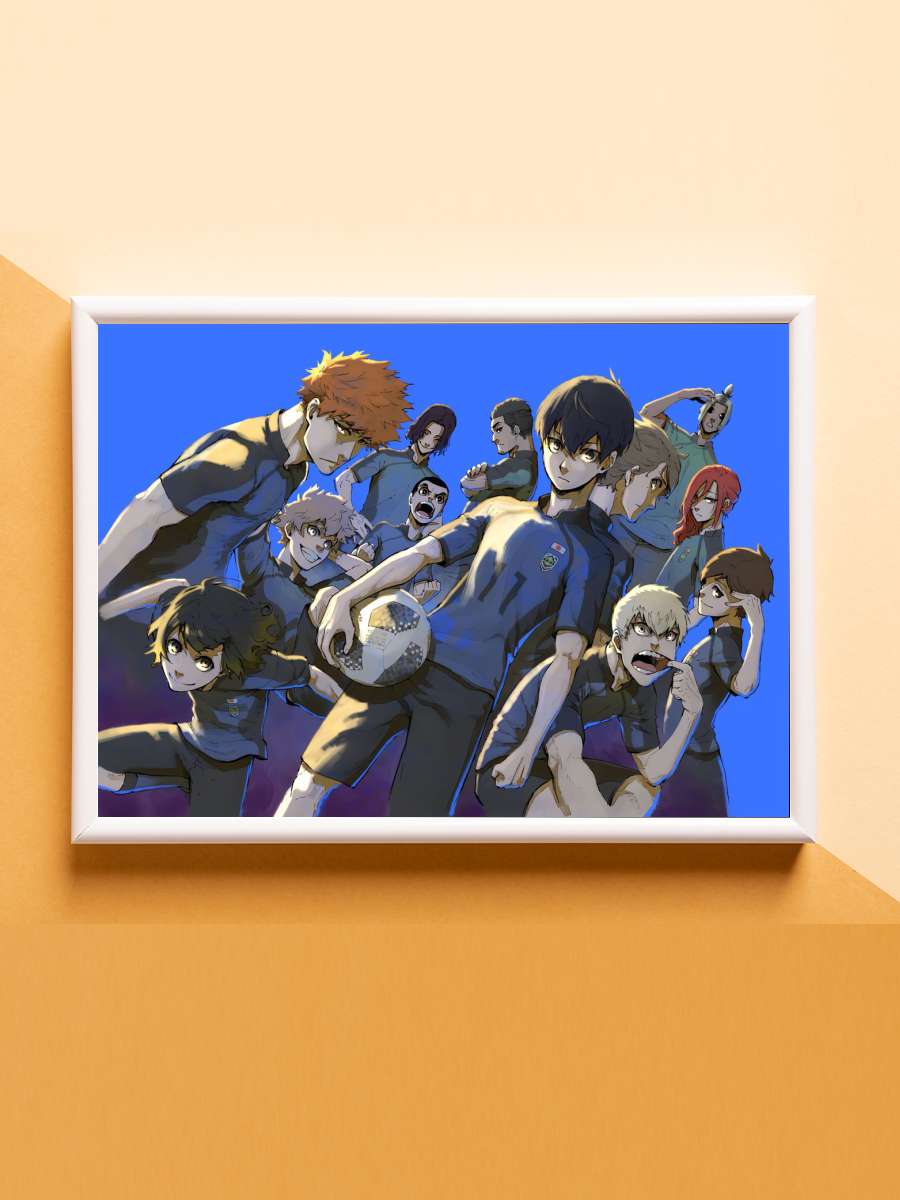 blue lock Anime Poster Çerçevesiz Yüksek Kalite Anime Duvar Poster