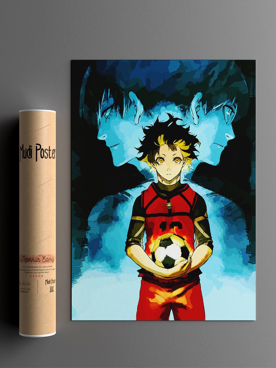 Blue lock Anime Poster Çerçevesiz Yüksek Kalite Anime Duvar Poster