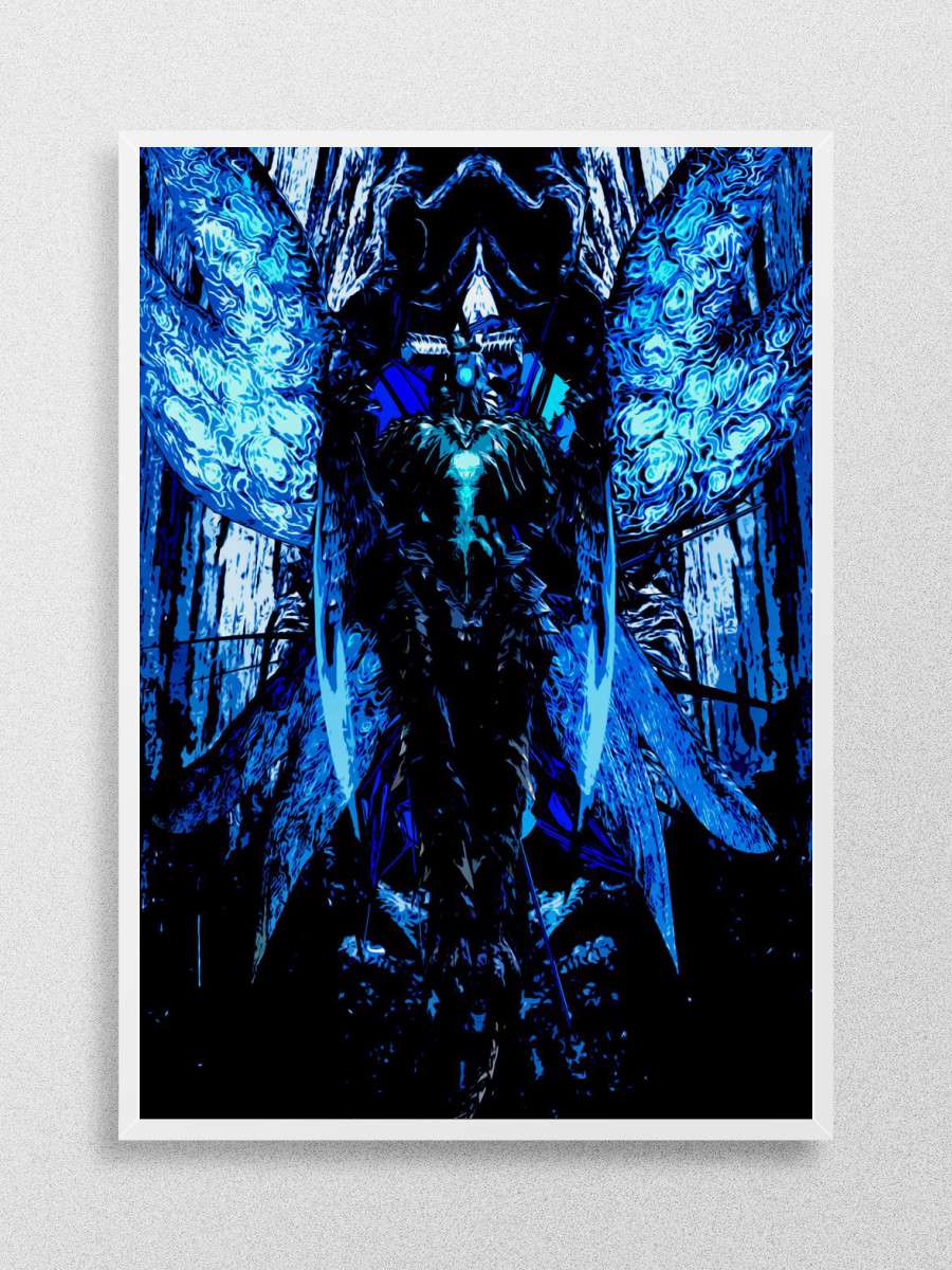 Blue Suprem Demon Anime Poster Çerçevesiz Yüksek Kalite Anime Duvar Poster