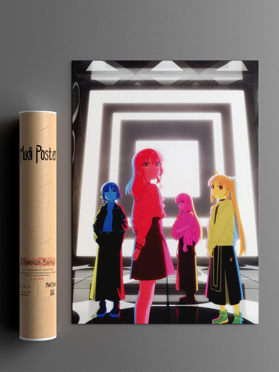 Bocchi The Rock BD 5 cover Anime Poster Çerçevesiz Yüksek Kalite Anime Duvar Poster