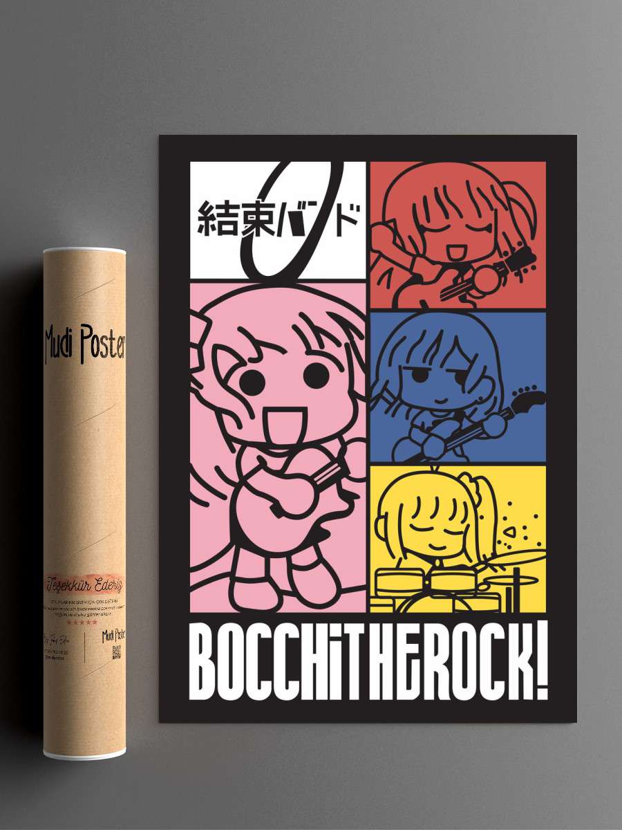 BOCCHI THE ROCK Anime Poster Çerçevesiz Yüksek Kalite Anime Duvar Poster