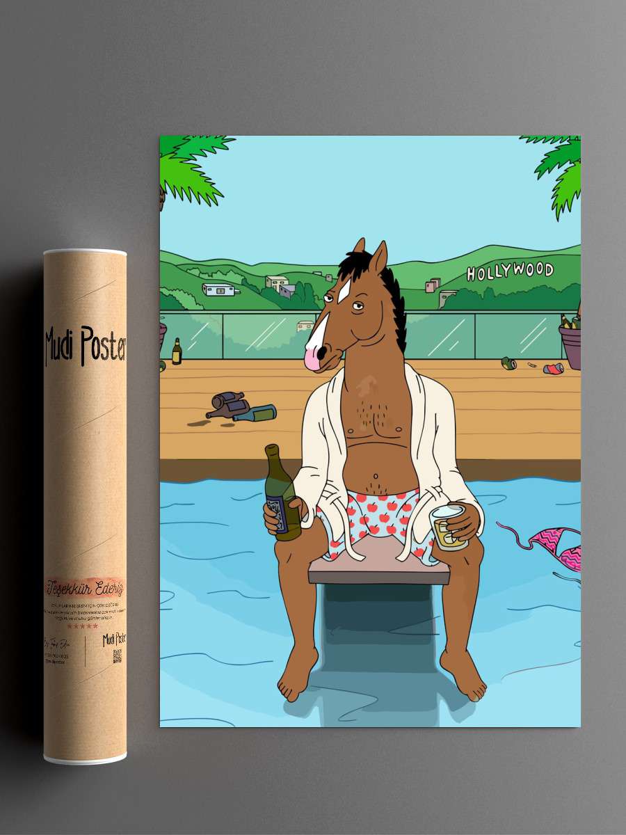 Bojack The Horseman Movie Anime Poster Çerçevesiz Yüksek Kalite Anime Duvar Poster