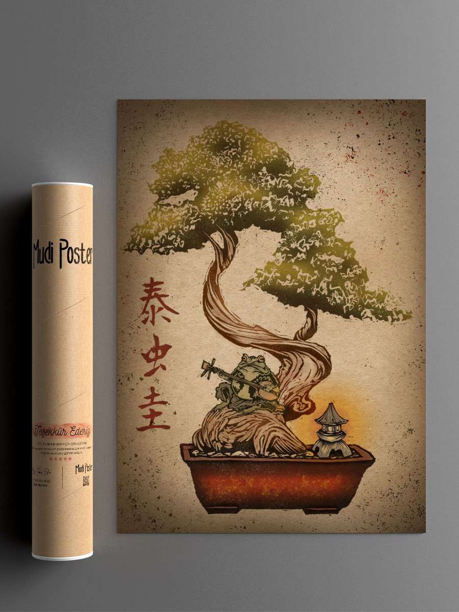 Bonsai Frog Anime Poster Çerçevesiz Yüksek Kalite Anime Duvar Poster