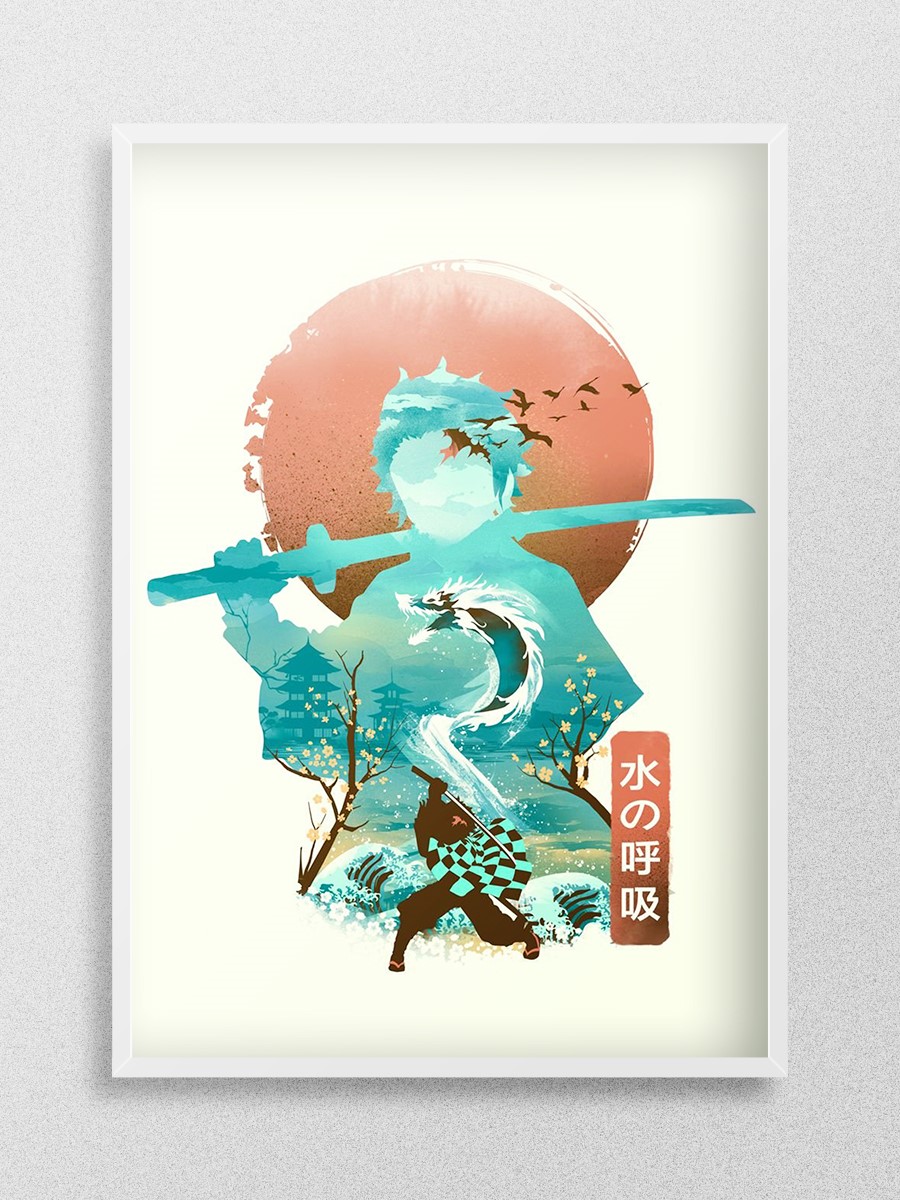 Breath of the Water Anime Poster Çerçevesiz Yüksek Kalite Anime Duvar Poster