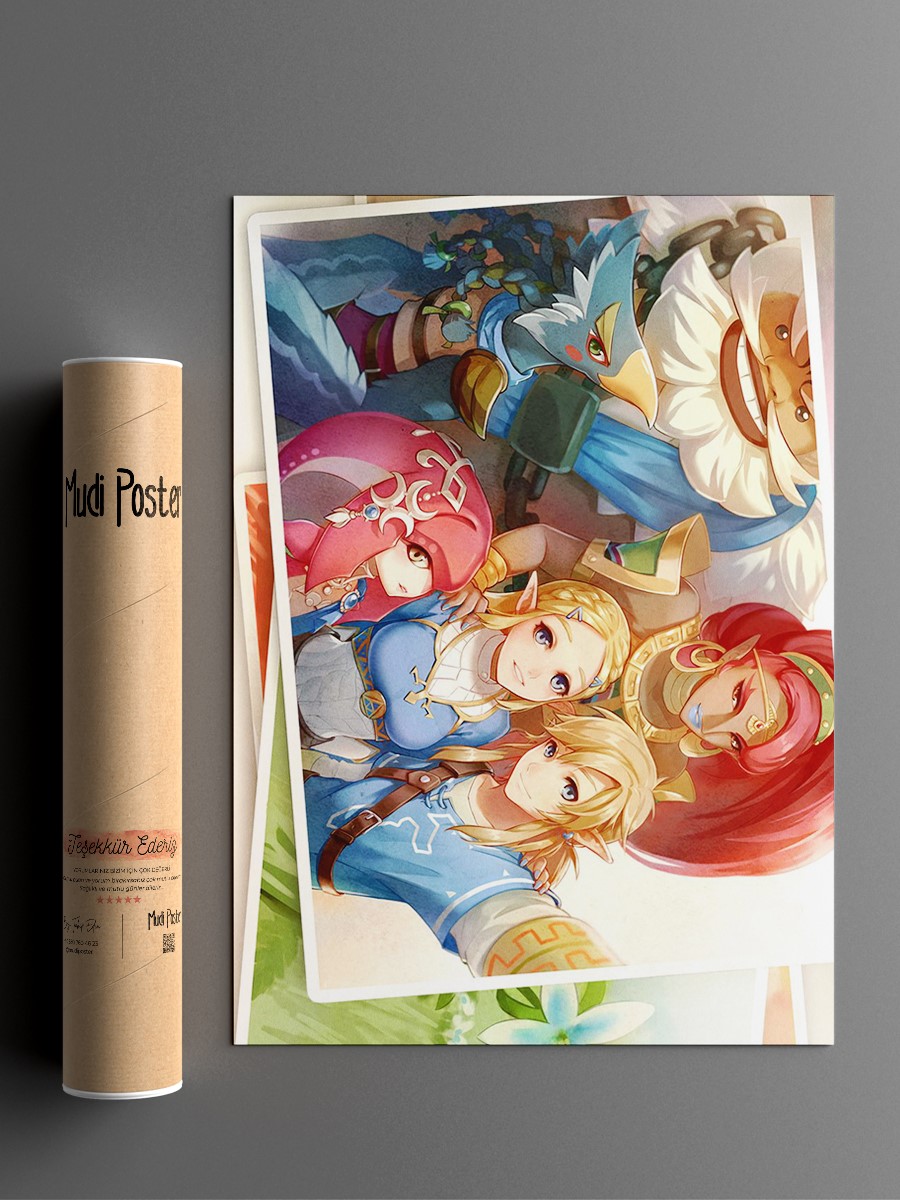 Breath of the Wild Anime Poster Çerçevesiz Yüksek Kalite Anime Duvar Poster