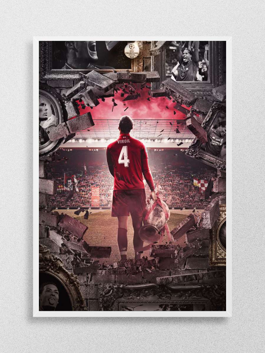 Brick wall Futbol Poster Çerçevesiz Yüksek Kalite Futbolcu Duvar Poster