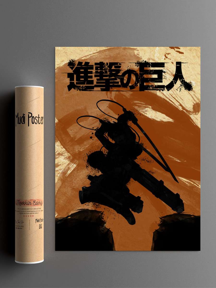 Brown eren Anime Poster Çerçevesiz Yüksek Kalite Anime Duvar Poster