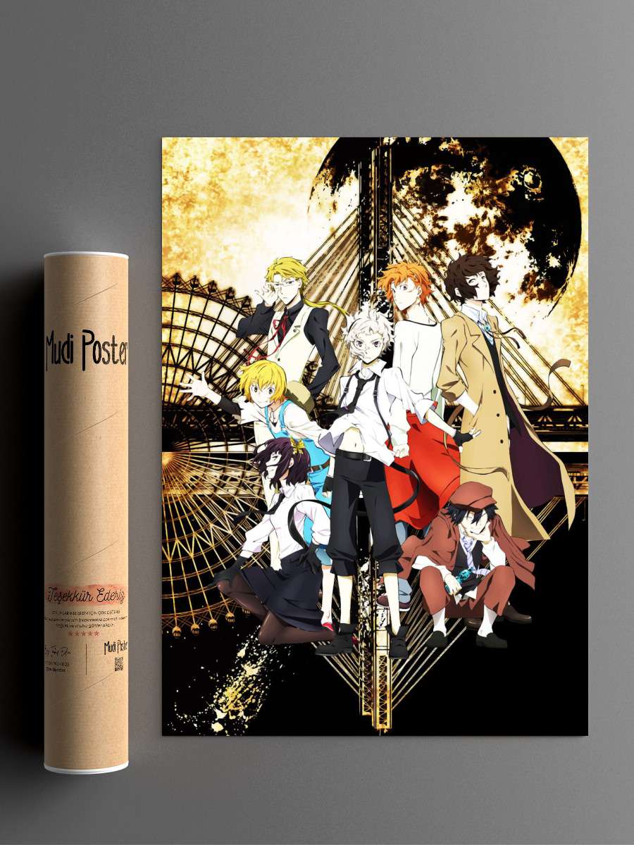 Bungo Stray Dogs Anime Poster Çerçevesiz Yüksek Kalite Anime Duvar Poster