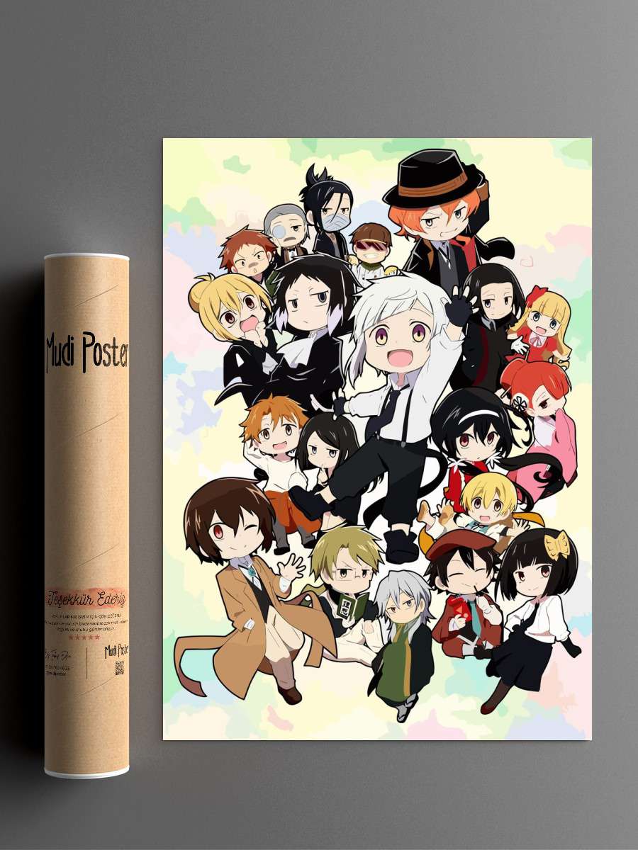 Bungo stray dogs Anime Poster Çerçevesiz Yüksek Kalite Anime Duvar Poster