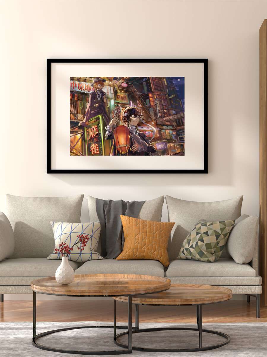 Bungou Stray Dogs Osamu Da Anime Poster Çerçevesiz Yüksek Kalite Anime Duvar Poster