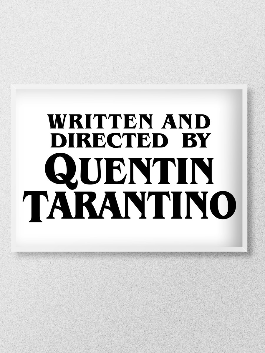 by Quentin Tarantino Poster, Çerçevesiz Tv Film Poster